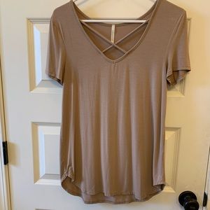 Criss cross casual shirt